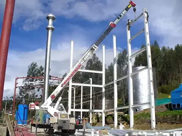 Estructura metálica para construcción